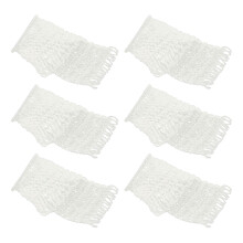 6Pcs White Nylon Pool Table Mesh Bags for Billiards Accessories