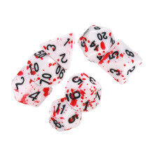 7-Piece Polyhedral Dice Set for Halloween Parties - Colorful Gaming Dice for Student Events and Tabletop Games