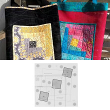 Acryl-Quilt-Lineal, 12,5 Zoll, Log-Cabin-Stil, Transparentes Quilting-Führungswerkzeug AU