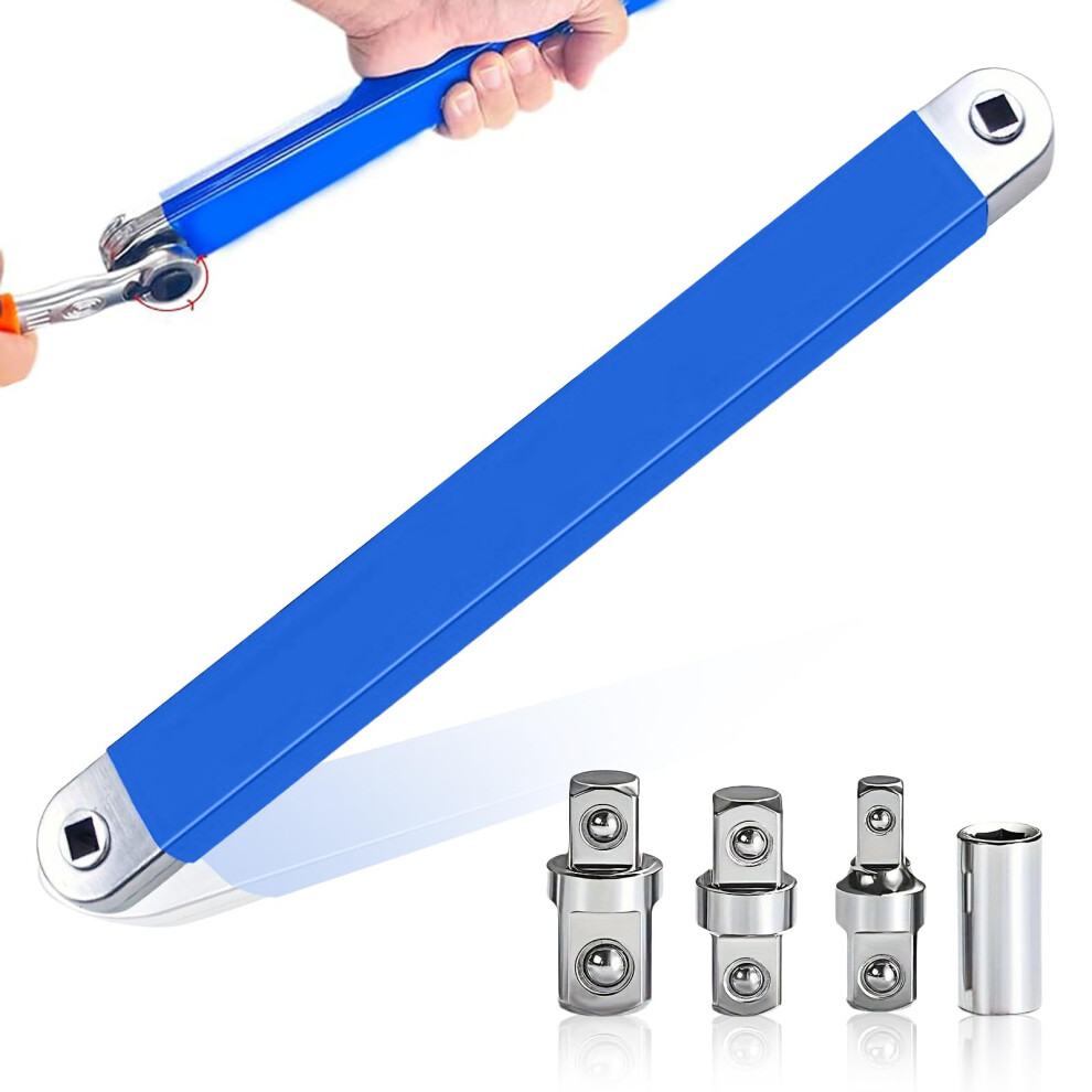 Offset Extension Wrench 1/2 Inch 1/4 Inch 3/8 Inch Drive Adapter Tool For Mechanics Garage And Craftsmen Use 6482260562391
