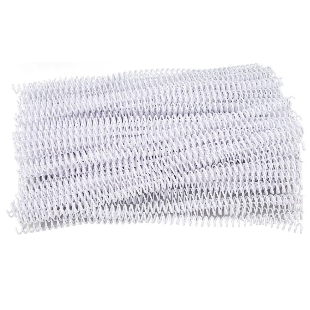 100Pcs Spiral Binding Coils 48 Loops 4:1 Pitch A4 White