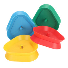 4 Farben Pokerkartenhalter in Dreiecksform, freihändiger Halter für Kinder und Erwachsene