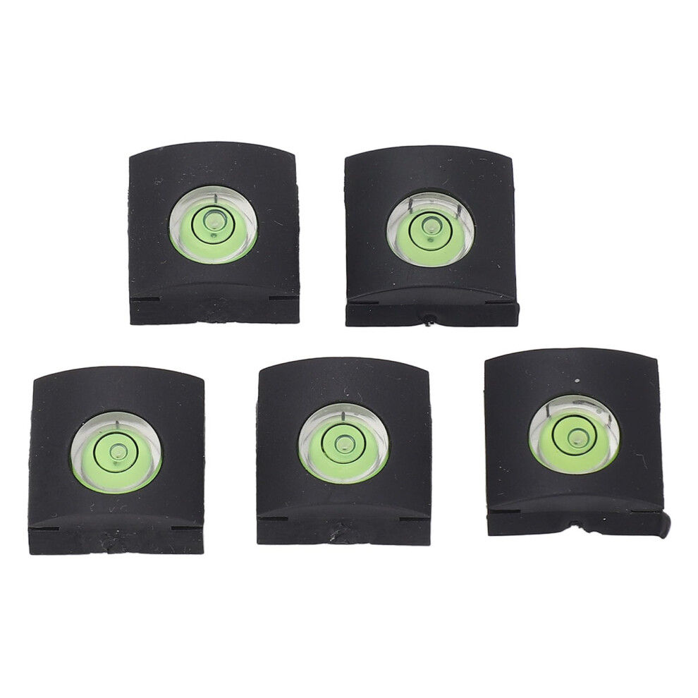 Camera Hot Shoe Cover With Bubble Level 5Pcs Universal Spirit Level Cap For Dslr Cameras, Compatible With Canon Nikon Sony 6482260562865