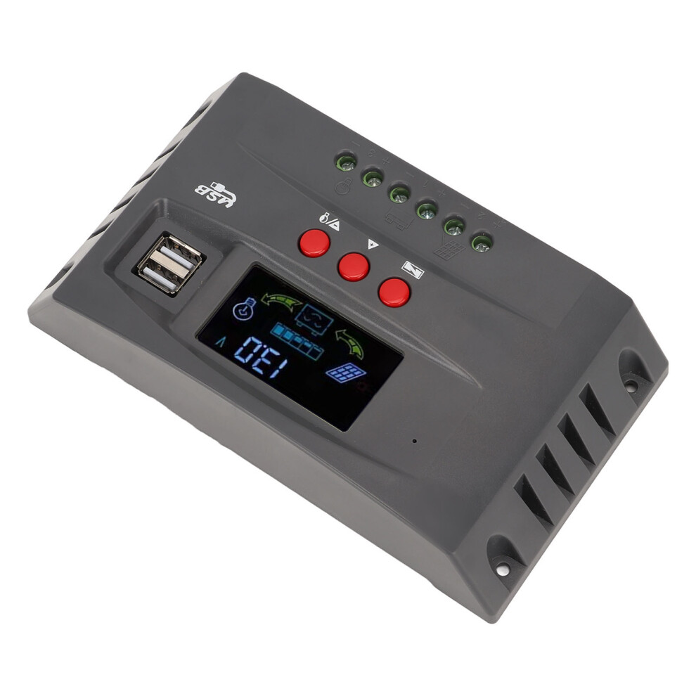 High Efficiency Mppt Solar Charge Controller 40A 12V/24V Lcd Display 7901339142337