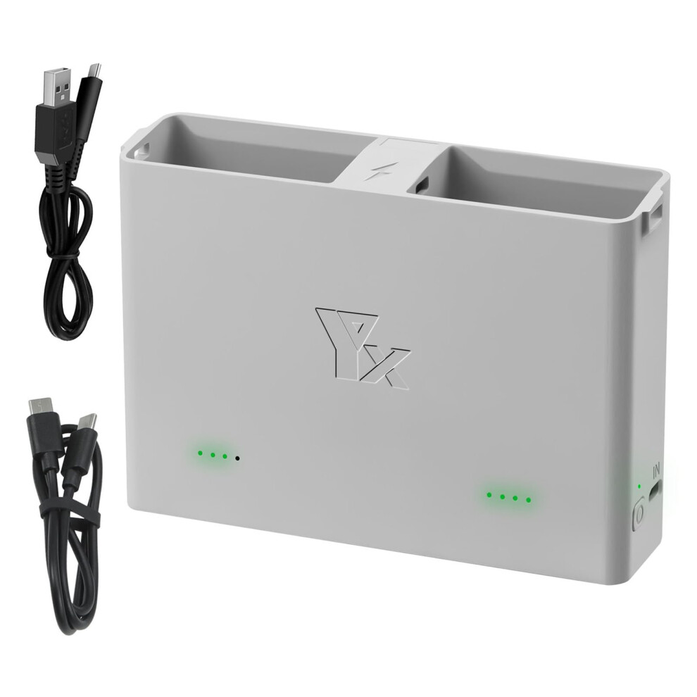 Double Slot Battery Charger Station For Drones, Fast Charging, Compatible With Multiple Models, Portable Power Source 6276012366012