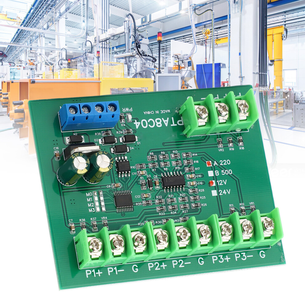 4 Channel Pt100 Rtd Rs485 Temperature Sensor Board -40~220C Dc12v Temp Module 8771339146258