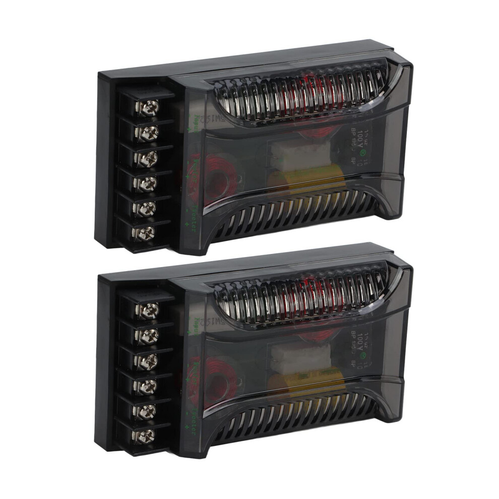 Car Audio Crossover Frequency Divider With Heat Dissipation For Improved Bass And Overcurrent Protection Compatible With Universal Speakers 6482260563954
