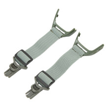 2Pcs Stretchable Elastic Hunting Goggle Straps for Fast Rail, Green