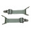 2Pcs Stretchable Elastic Hunting Goggle Straps for Fast Rail, Green 7