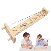 Game Catch The Moon - Wooden Lunar Balance Skill Game for Adults and Children, Improves Coordination and Concentration