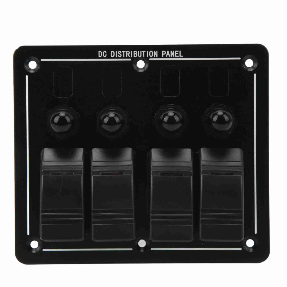 4 Gang Waterproof Rocker Switch Panel 12/24V With Led & Ip66 For Rvs Jeeps 9381339149358