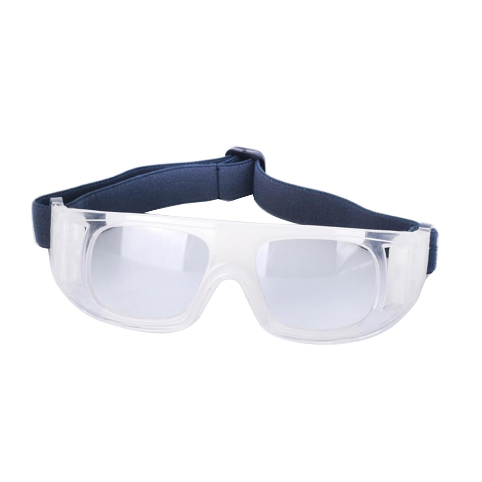 Basketball Goggles With Adjustable Headband For Sports And Soccer, Clear White Eye Protection, Durable Design 6947110012537