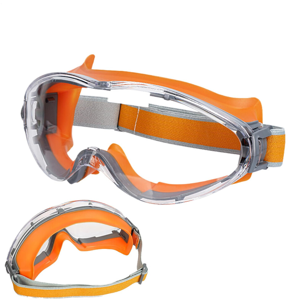 Woodworking Eyewear - Anti-Splash Lab Goggles With Fog Resistance, Lightweight Scratch-Resistant Protection, Flexible Headband 6947110012568