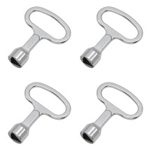 Triangular Key Set of 4, 13mm High-Quality 3-Sided Keys for Wheelie Bins, Control Cabinets, and Elevators