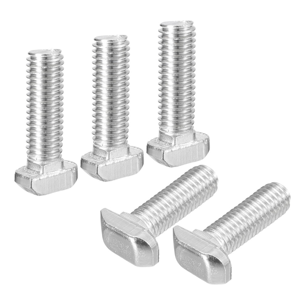 M8 x 25 mm T-Nut Drop Bolt Pack of 30, Carbon Steel Nickel-Plated T-Bolt for 30 Series Aluminum Profile-image-OPC-PJHWHYY-NEW