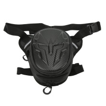 Carbon Fiber Motorcycle Leg Bag - Compact Stylish Breathable Expandable