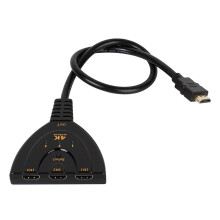 3-in-1-out HDMI-Switcher 4K 3-Port schwarz