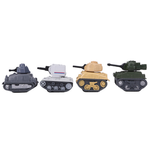 4pcs 1/64 Alloy Tank Model Toy Highly Simulation 2