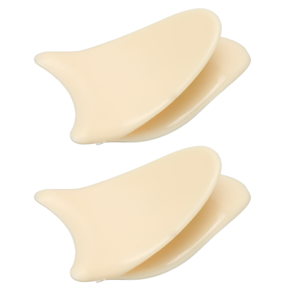 White 2Pcs Abs False Eyelash Applicator With Curved Head, Portable Lash Tool