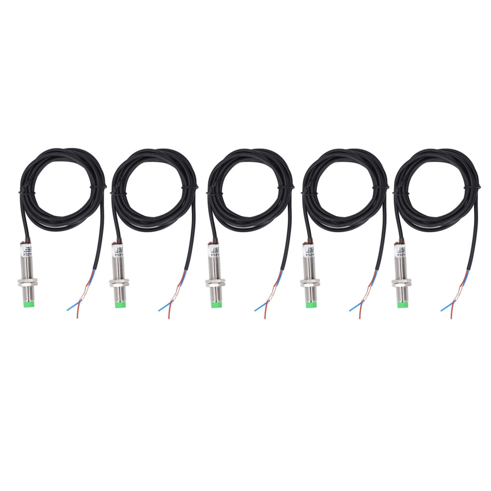 5Pcs M12 Inductive Proximity Switch 2 Wire 4Mm Dc10â36V Ip65 7661339156078