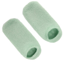 Anti-Slip Green Gel Socks: Deep Moisture & Stress Relief Spa