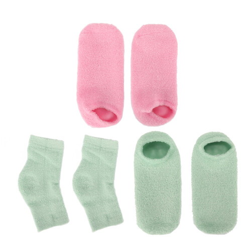Fersen feuchtigkeitsspendende Socken Set Gel Spa Peeling 1