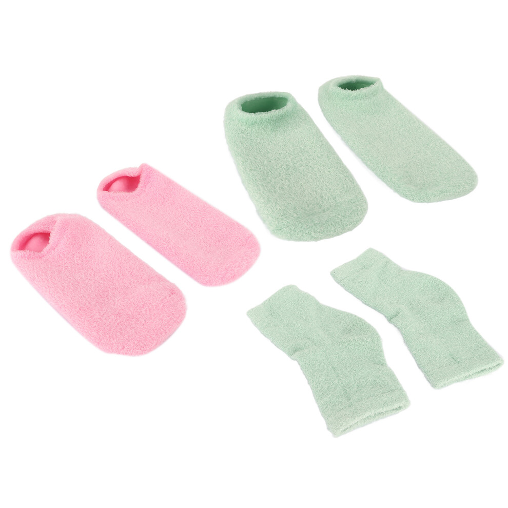 Heels Moisturizing Gel Socks Set for Skin Rejuvenation and Exfoliation