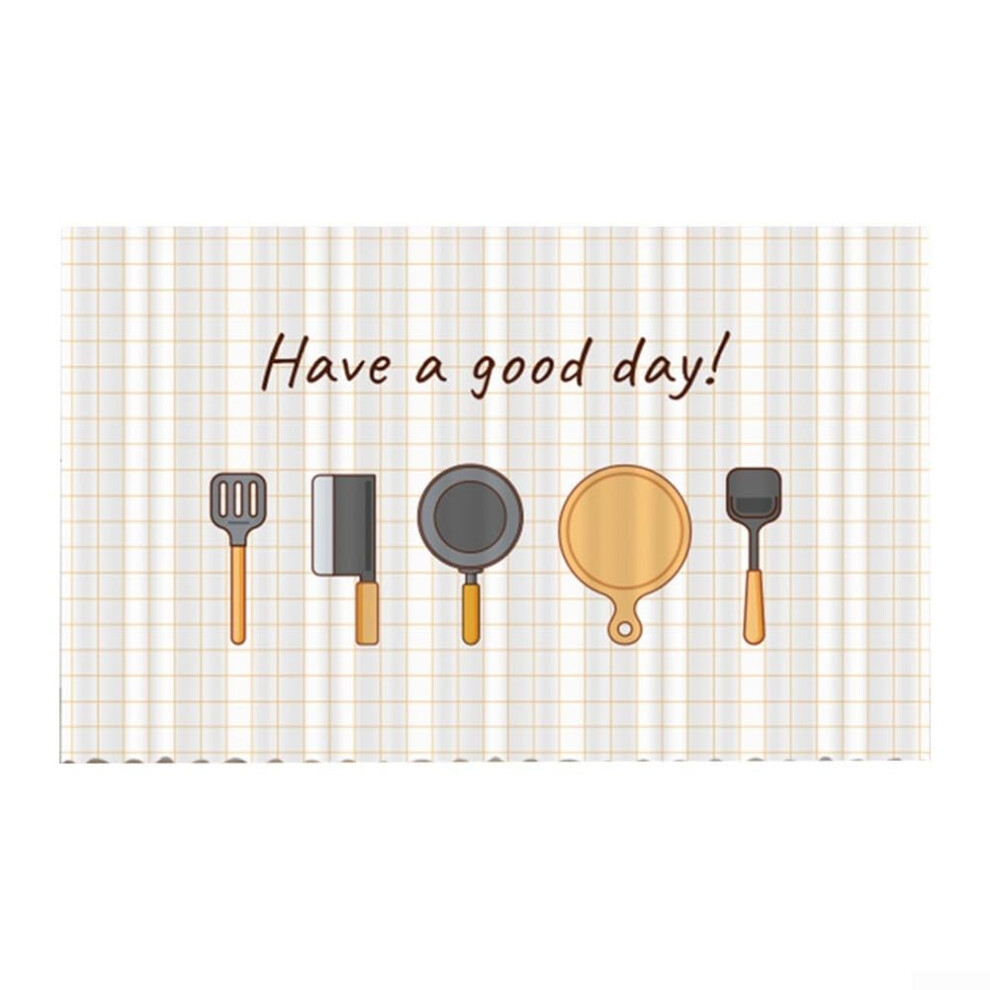 Non-Perforated Kitchen Cabinet Curtain MGL003, 100% Polyester, Easy Clean, 30x72 Inches, White Color, Modern Design-image-OPC-PJHWKJ5-NEW