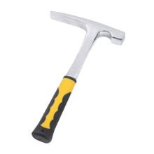 Geological Exploration Hammer Pointed Mineral Geology Hand Tool Flat Mouth 16 oz Steel Head Durable Handle