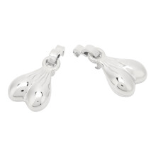 2 Stück Schuhdekoration aus ABS-Kugeln, Silber, 0,6 oz