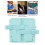 Sgabello pieghevole in ABS blu per bambini, resistente ai graffi e portatile 4