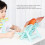 Sgabello pieghevole in ABS blu per bambini, resistente ai graffi e portatile 7