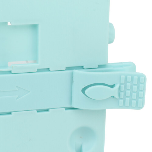 Sgabello pieghevole in ABS blu per bambini, resistente ai graffi e portatile 2