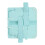 Sgabello pieghevole in ABS blu per bambini, resistente ai graffi e portatile 15