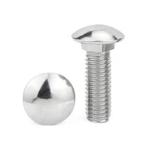 M4 M5 M6 M8 M10 M12 Steel Coach Bolt Set Round Head Square Neck Screw 10-40mm Length 30mm M12 (10 Pack)