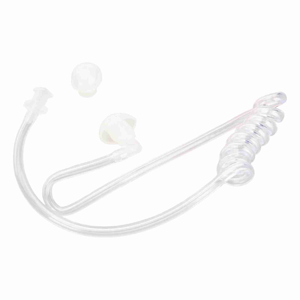 Earbuds With Clear Acoustic Tube Ergonomic Replacement Coil For Earpiece Pink 4171339162908