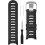 Compatible with Garmin Forerunner 610, Soft Silicone Strap, Stainless Steel Clasp (Black) 4
