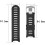 Compatible with Garmin Forerunner 610, Soft Silicone Strap, Stainless Steel Clasp (Black) 5