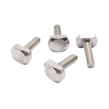 M6 M8 M10 M12 Stainless Steel T-Shape Hammer Head Screw Groove Bolt for T-Slot Slide Rail 30mm 5pcs M8