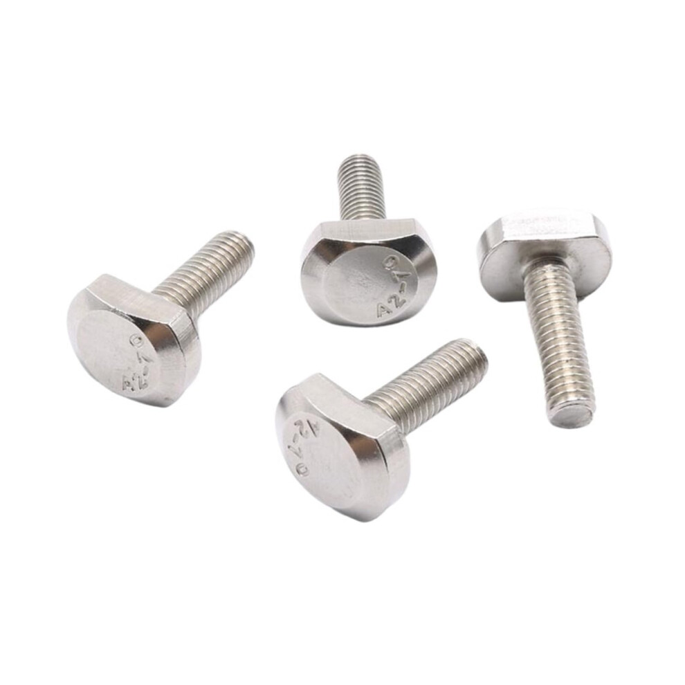M6 M8 M10 M12 Stainless Steel T-Shape Hammer Head Screw Groove Bolt For T-Slot Slide Rail 30Mm 5Pcs M8 6482260566351