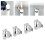 4pcs Stainless Steel Automatic Candle Extinguisher Wick Snuffer Safe Flame Put Out 16