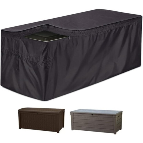 Adjustable Drawstring and Quick Release Fasteners Outdoor Garden Storage Box Cover Small Size Durable Waterproof Protection 1