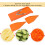 V Blade Mandoline Veggie Slicer Handheld Kitchen Tool with Steel Blade & Guard 9