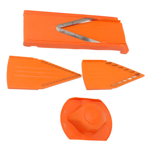 V Blade Mandoline Veggie Slicer Handheld Kitchen Tool with Steel Blade & Guard 1