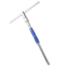 T Handle Wrench 360 Degree Rotation Removable Manual T Socket Wrench for 1/2 Inch and 3/8 Inch Drives High Strength Flexible