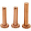 GB109 Copper Full Rivets 1-50pcs Flat Head Brass Rivets M2 50pcs 5mm Solid Copper Rivets for DIY Projects 3