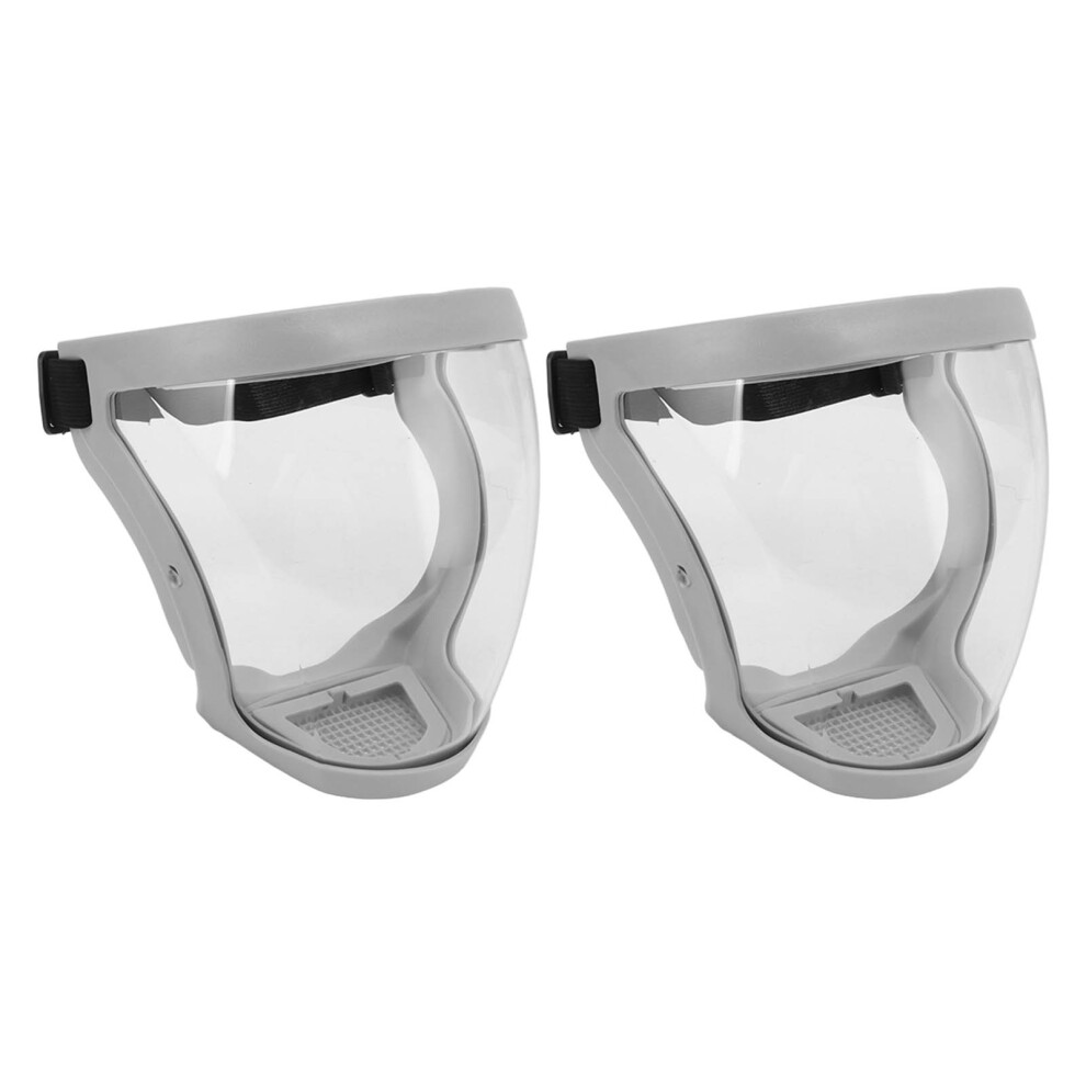 2Pcs Clear Vision Face Shield Comfortable Silicone Reusable Design 9411339171865