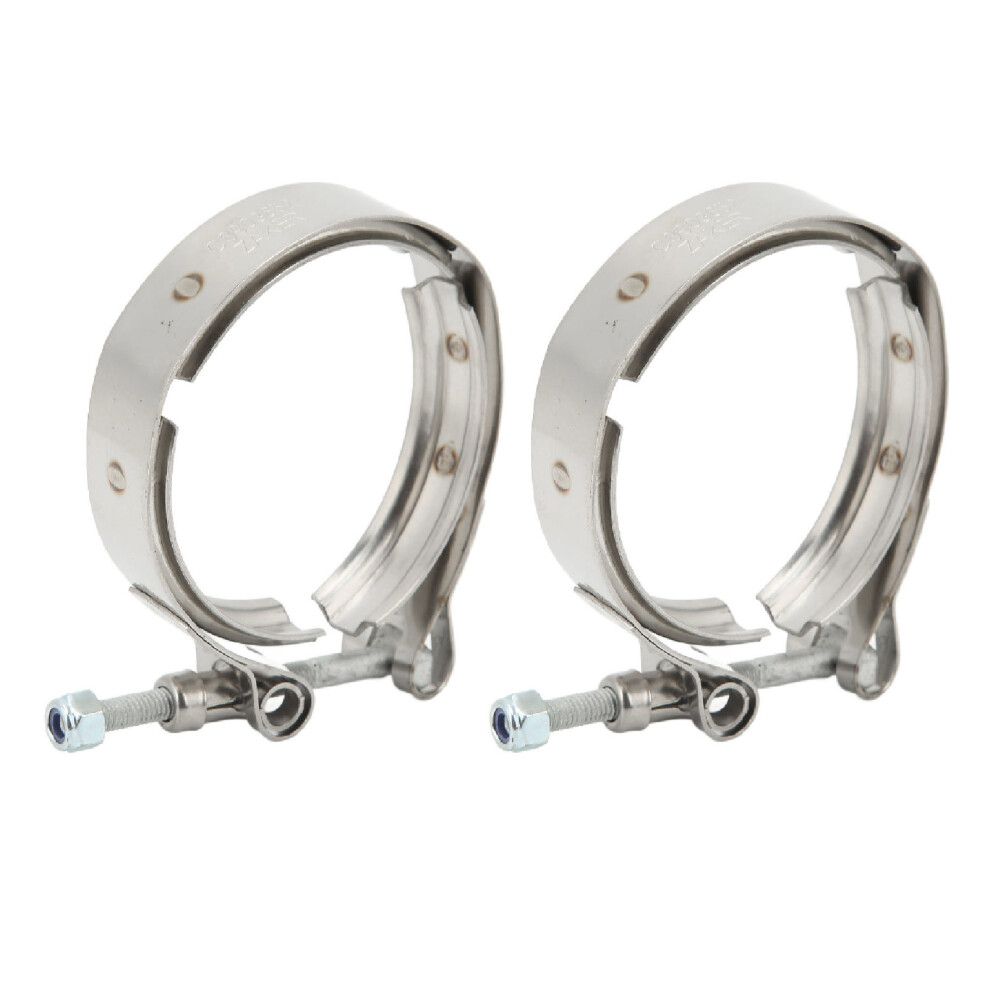 2Pcs Turbo Exhaust V Band Clamp For Dodge/Cummins 5.9L 6Bt 1989-2002 8171339173641
