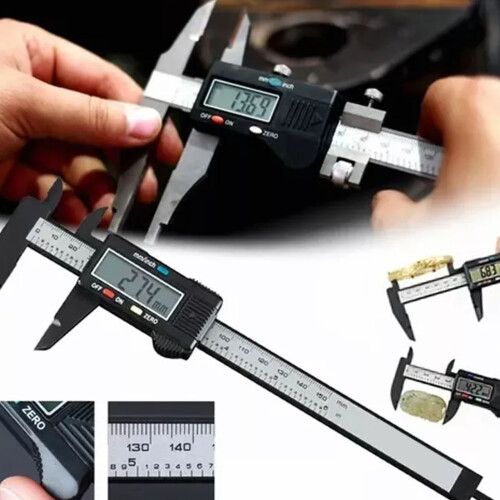 Digitale Vernier-Schieblehre 0-150mm, 0.1mm Schwarz 2
