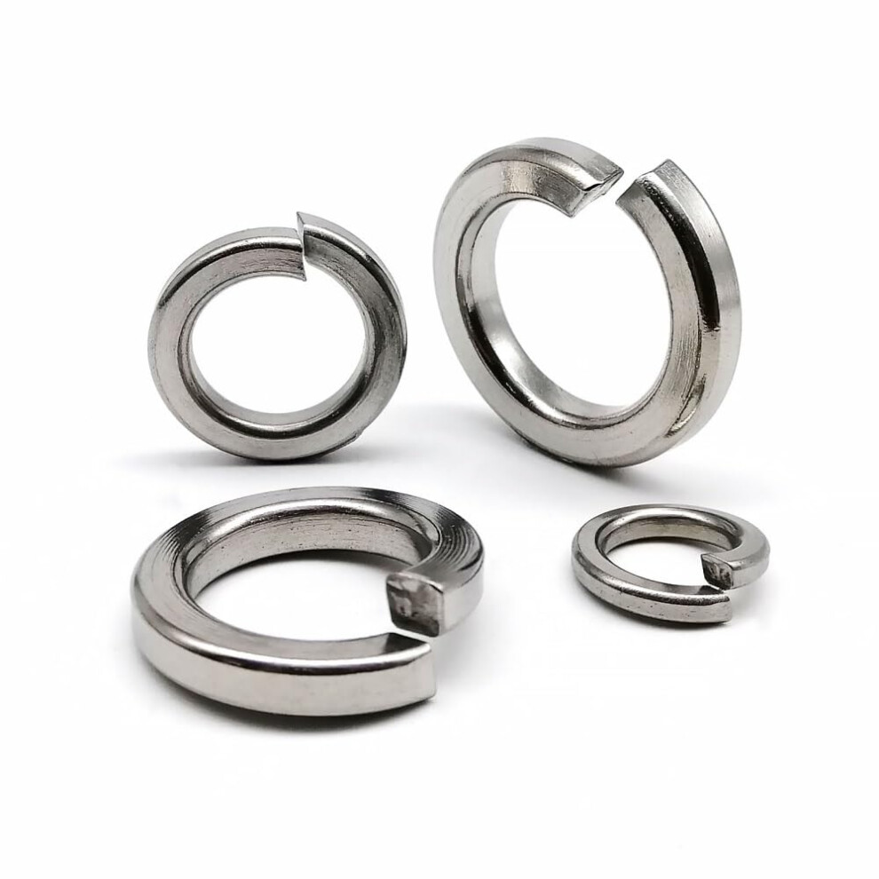 Feder-Split-Lock-Washer Stainless Steel 304 With Elastic Seal M1.6-M24, 100Pcs M2.5, Durable And Corrosion-Resistant 6276012369297